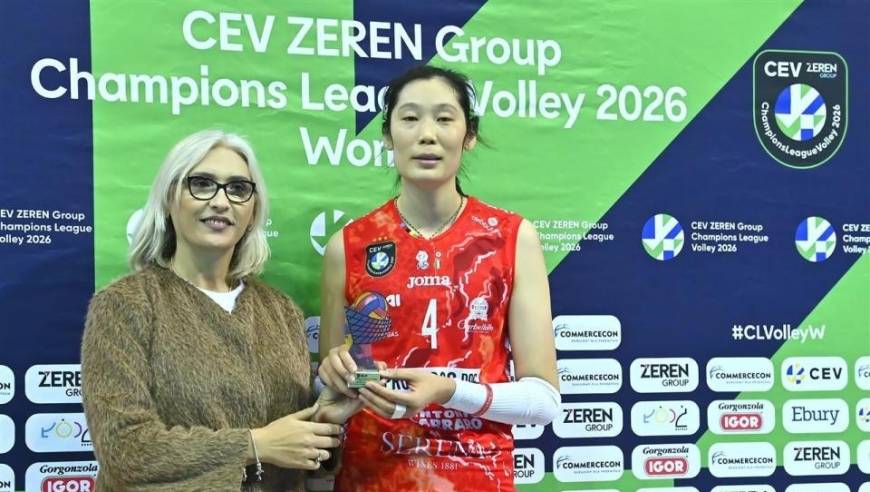 欧冠女排：连续2场获MVP！朱婷15分全场最佳 科内零封对手夺3连胜