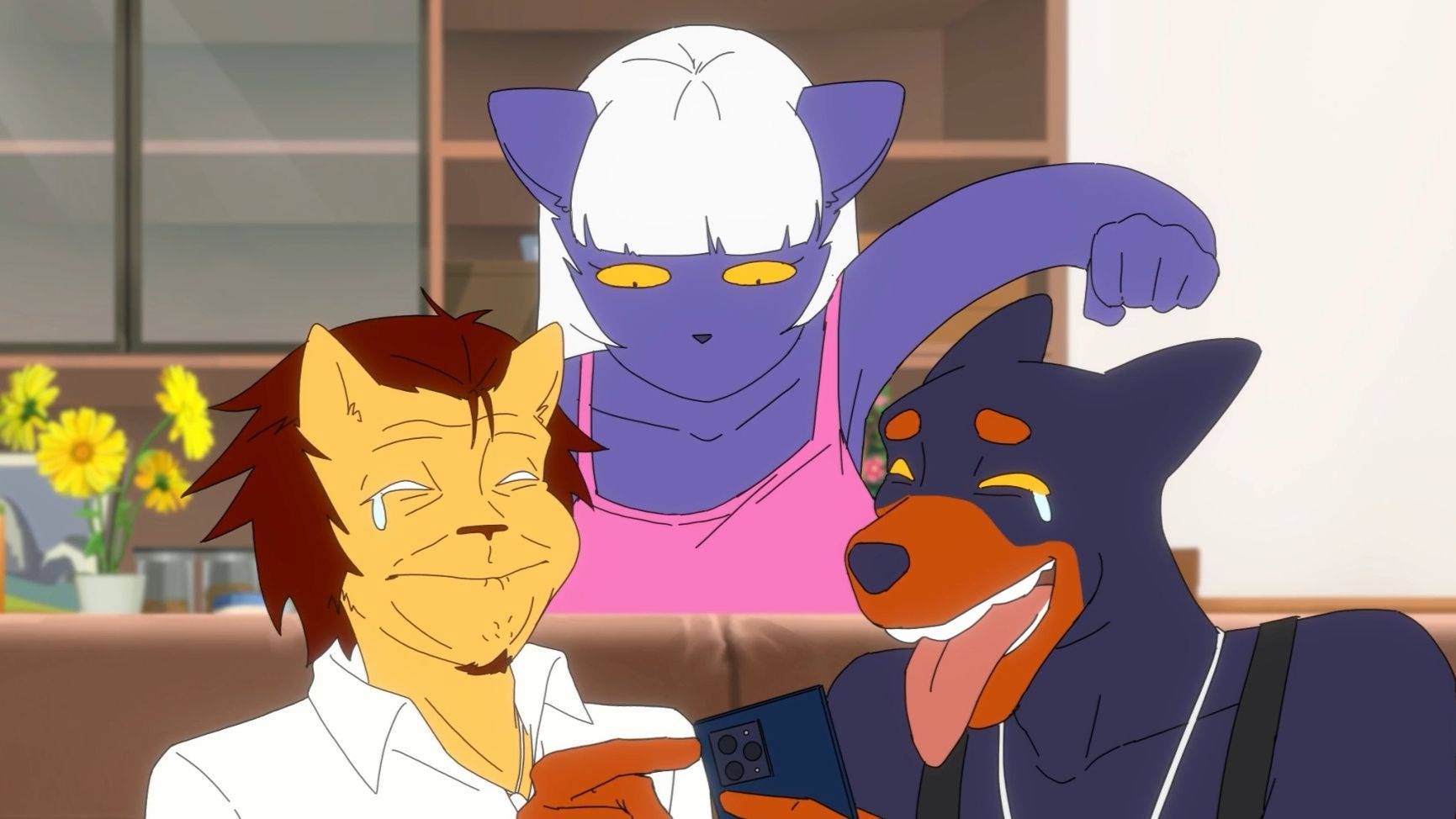 当 你 被 男 朋 友 拍 了 丑 照 想 反 击 时 ：